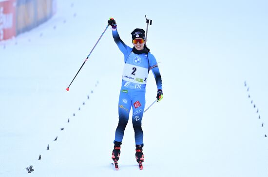 Slovenia Biathlon Worlds Women Pursuit