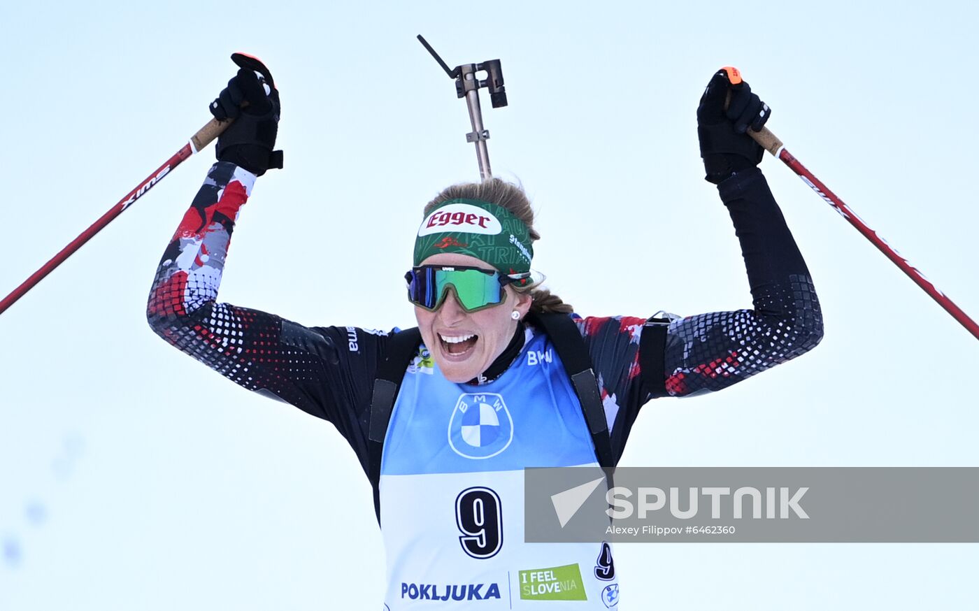 Slovenia Biathlon Worlds Women Pursuit