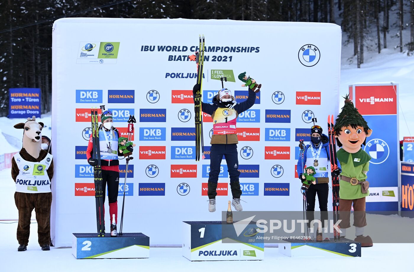 Slovenia Biathlon Worlds Women Pursuit