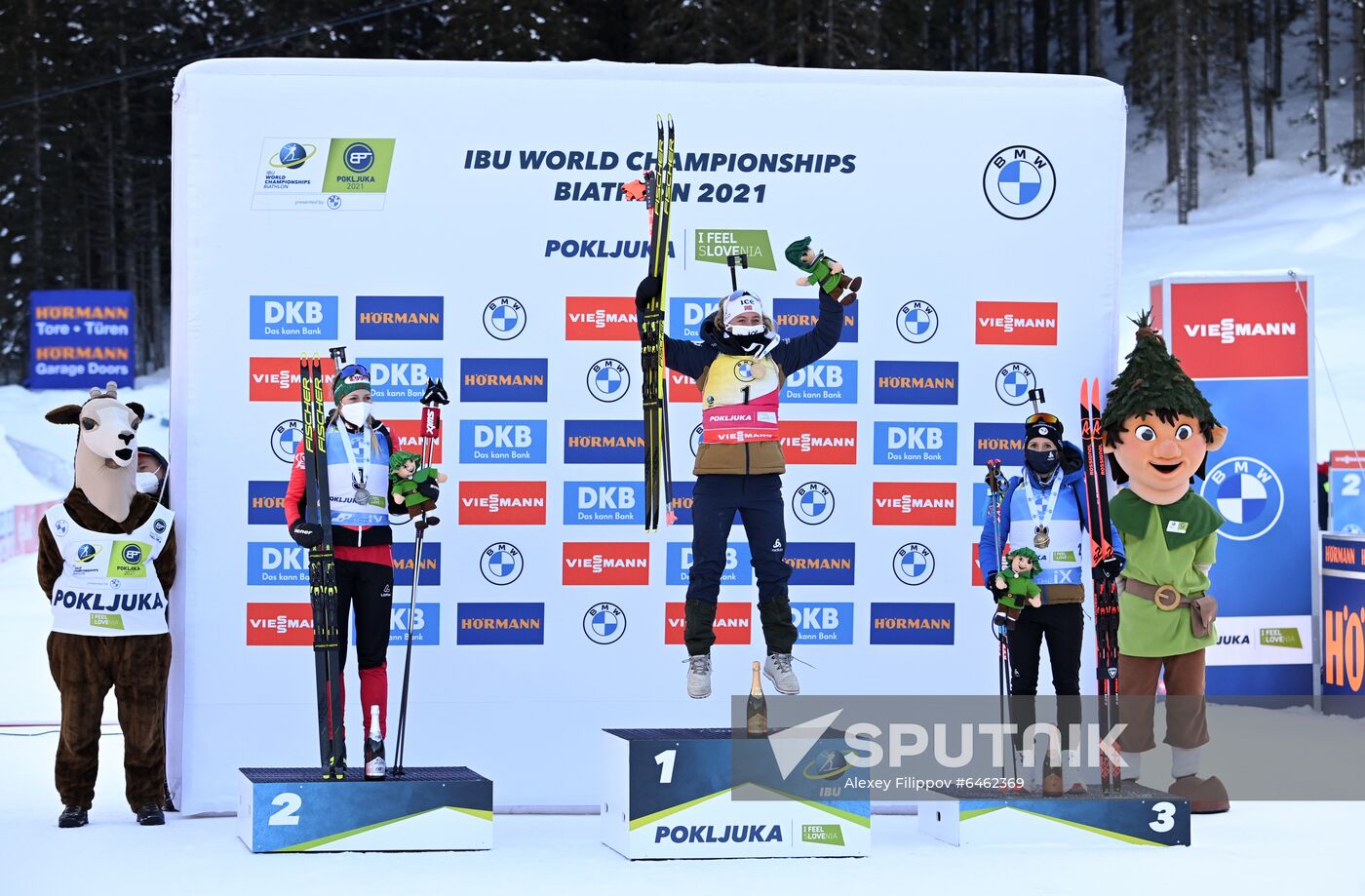 Slovenia Biathlon Worlds Women Pursuit