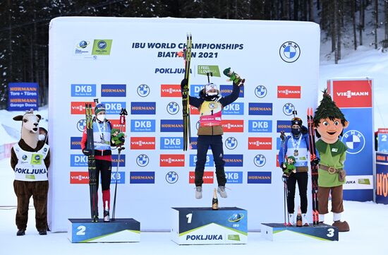 Slovenia Biathlon Worlds Women Pursuit