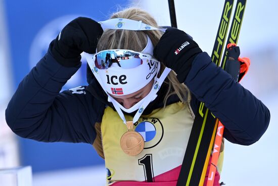 Slovenia Biathlon Worlds Women Pursuit
