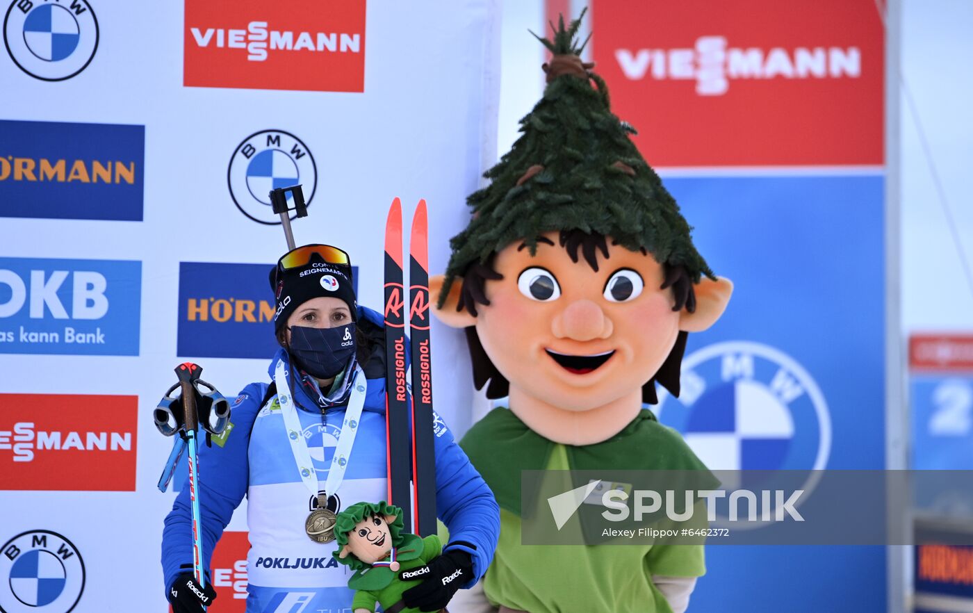 Slovenia Biathlon Worlds Women Pursuit