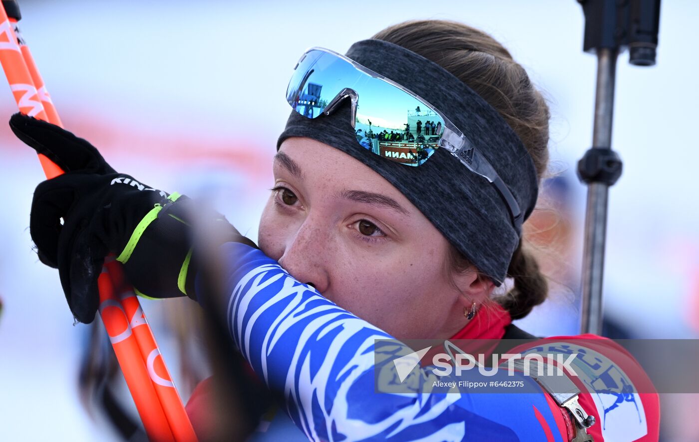 Slovenia Biathlon Worlds Women Pursuit