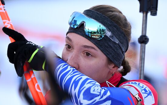 Slovenia Biathlon Worlds Women Pursuit