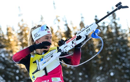 Slovenia Biathlon Worlds Women Pursuit