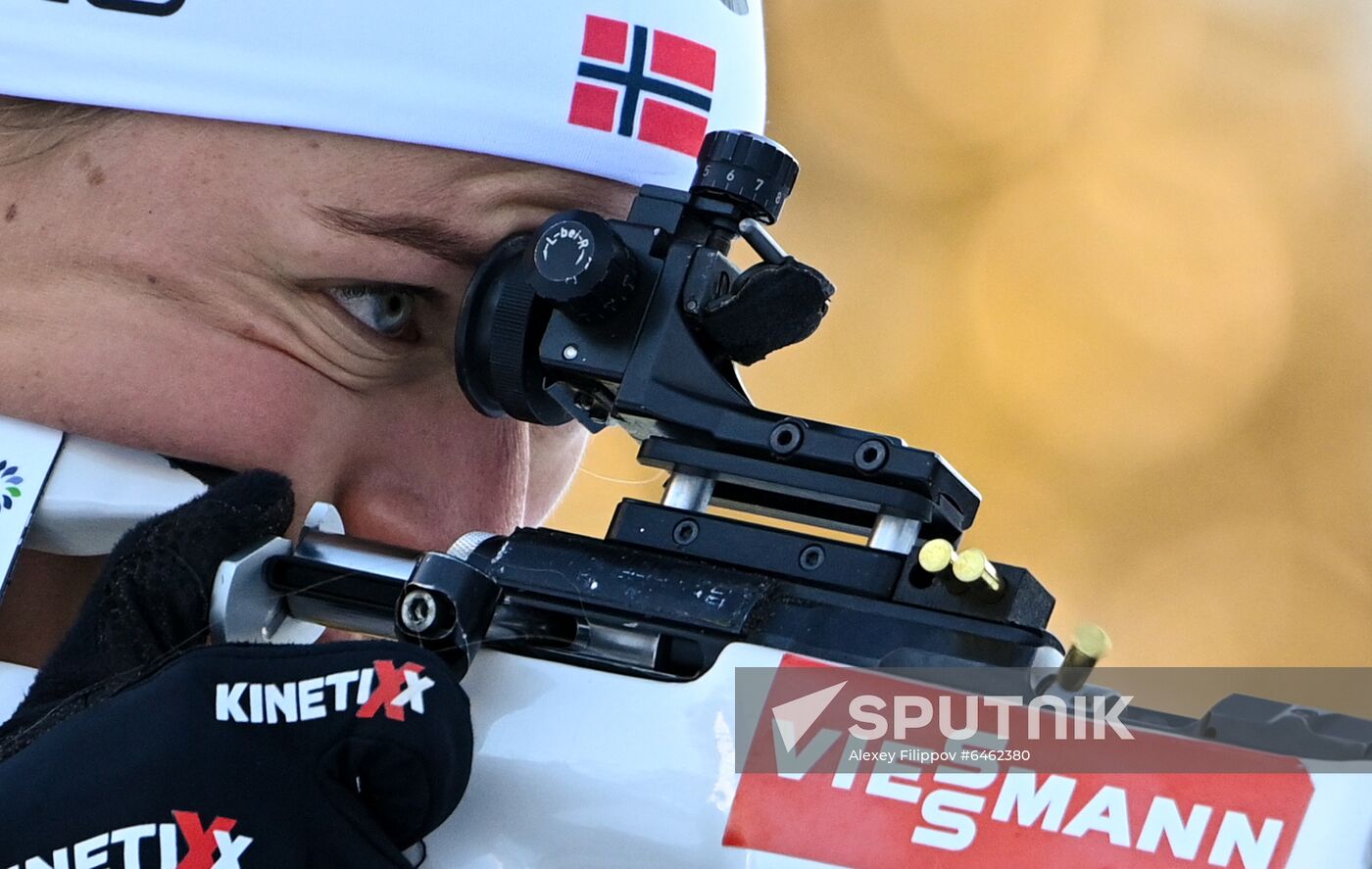 Slovenia Biathlon Worlds Women Pursuit