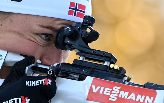 Slovenia Biathlon Worlds Women Pursuit