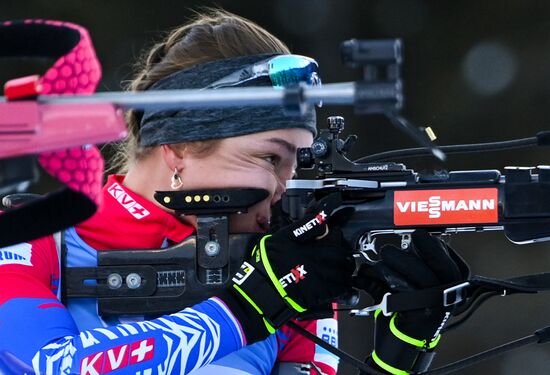 Slovenia Biathlon Worlds Women Pursuit