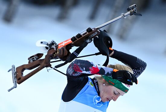 Slovenia Biathlon Worlds Women Pursuit