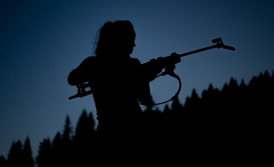 Slovenia Biathlon Worlds Women Pursuit