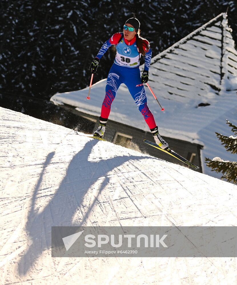 Slovenia Biathlon Worlds Women Pursuit