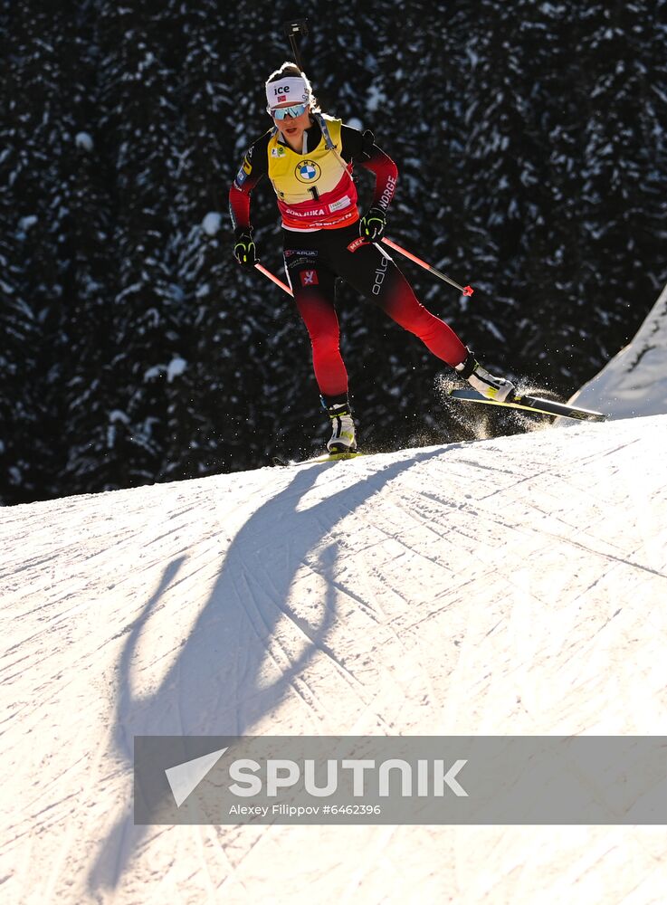 Slovenia Biathlon Worlds Women Pursuit