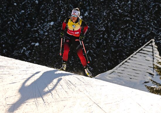 Slovenia Biathlon Worlds Women Pursuit