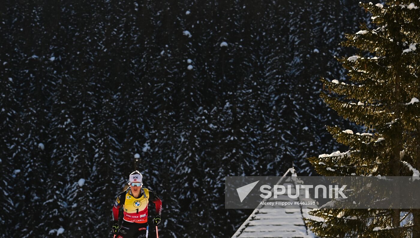 Slovenia Biathlon Worlds Women Pursuit