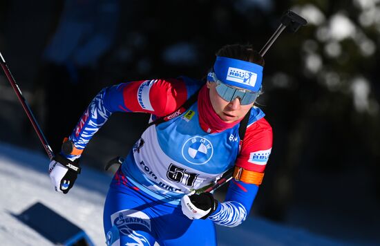 Slovenia Biathlon Worlds Women Pursuit