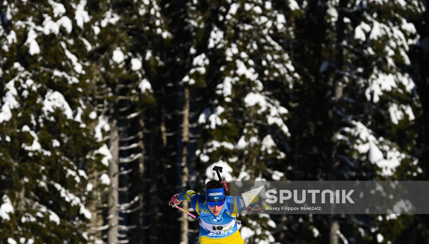 Slovenia Biathlon Worlds Women Pursuit