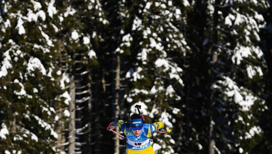 Slovenia Biathlon Worlds Women Pursuit