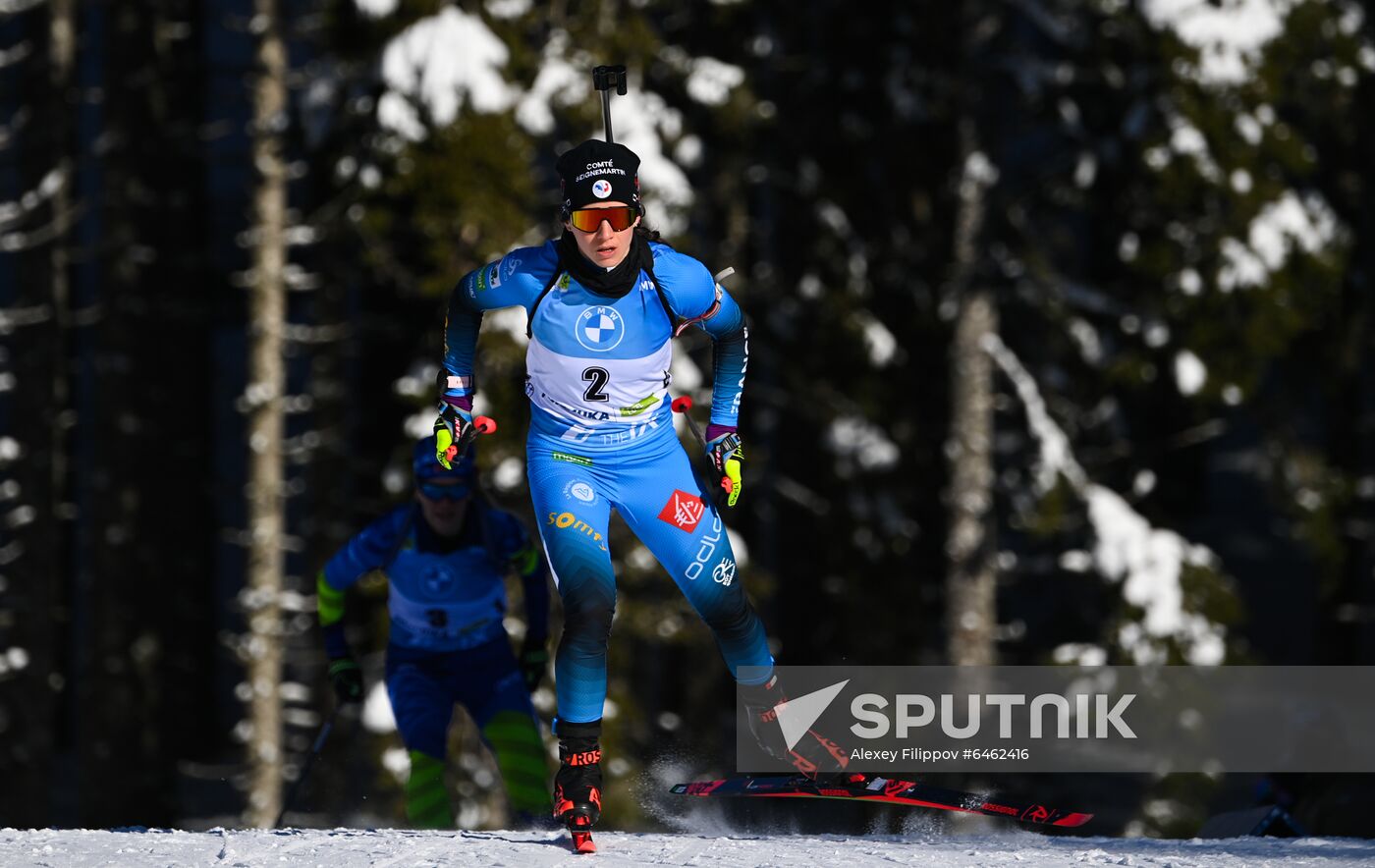 Slovenia Biathlon Worlds Women Pursuit