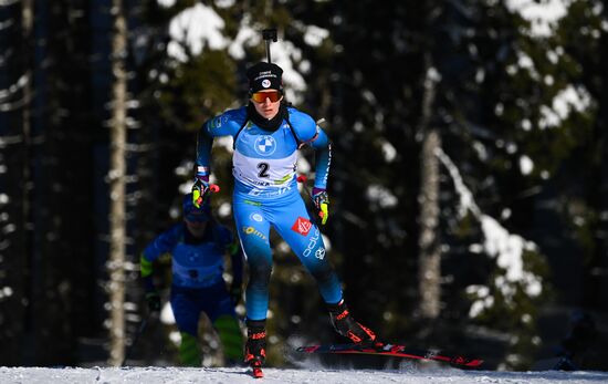 Slovenia Biathlon Worlds Women Pursuit