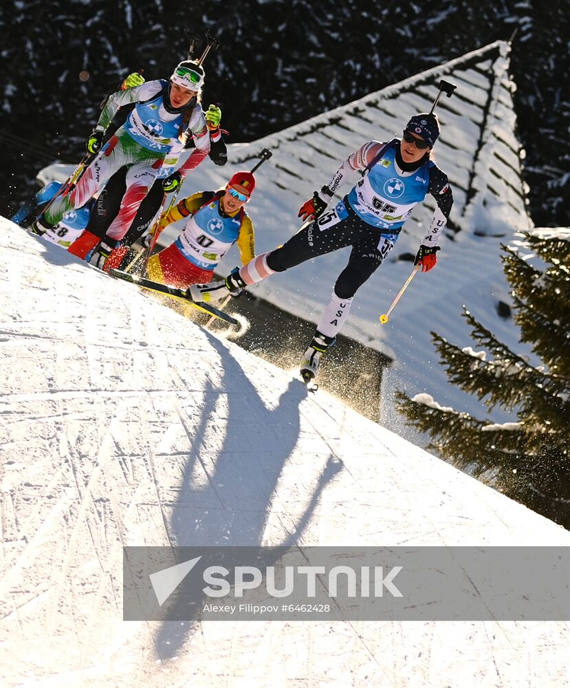 Slovenia Biathlon Worlds Women Pursuit