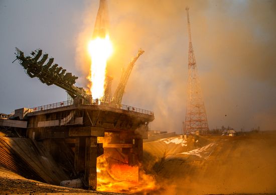 Kazakhstan Russia Space Progress Launch