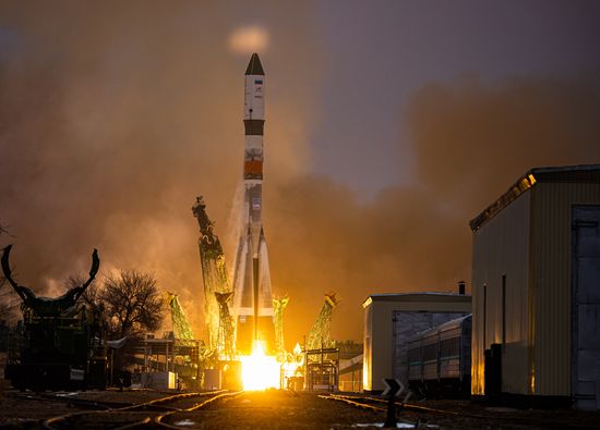 Kazakhstan Russia Space Progress Launch