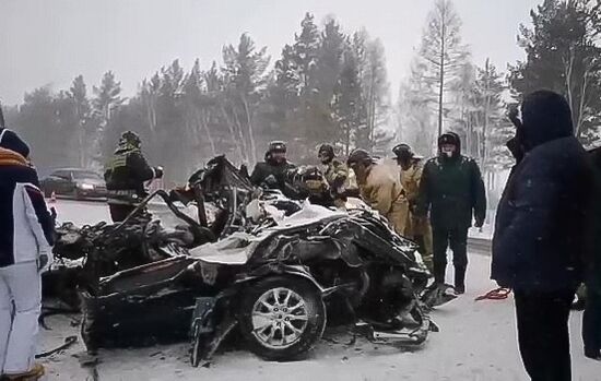 Russia Deadly Road Accident