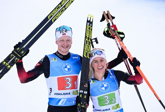 Slovenia Biathlon Worlds Single Mixed Relay