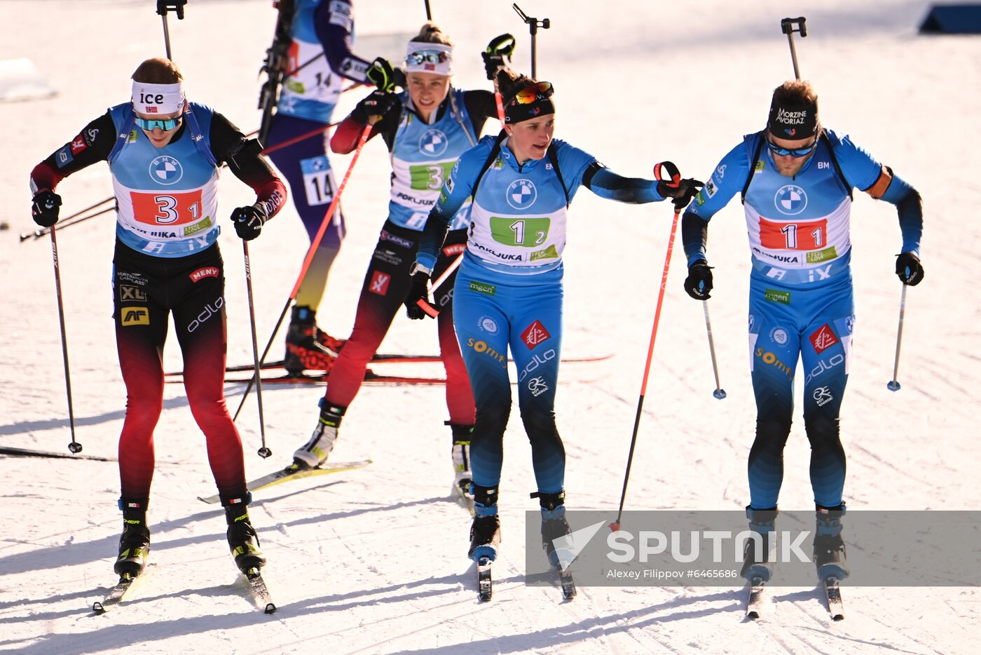 Slovenia Biathlon Worlds Single Mixed Relay