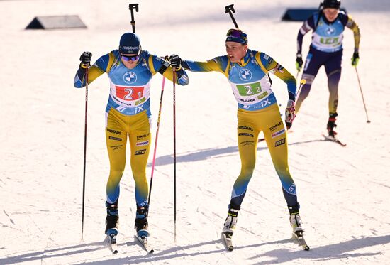 Slovenia Biathlon Worlds Single Mixed Relay