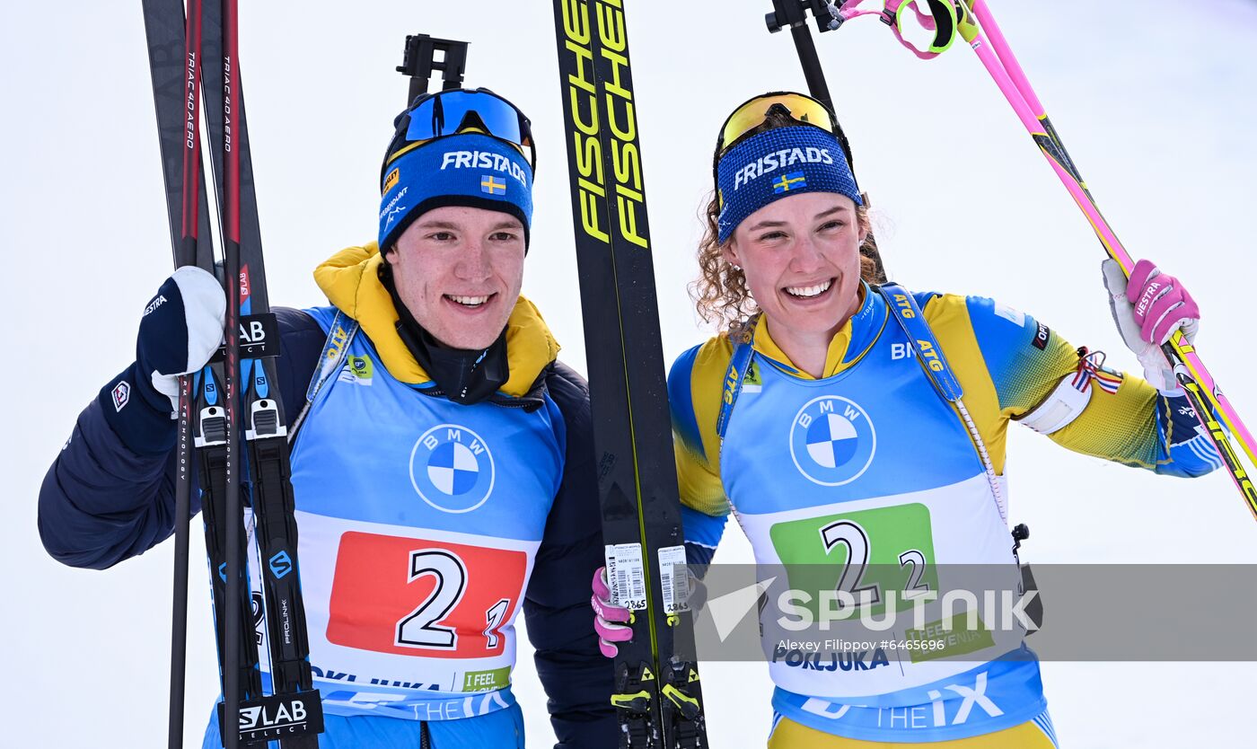 Slovenia Biathlon Worlds Single Mixed Relay