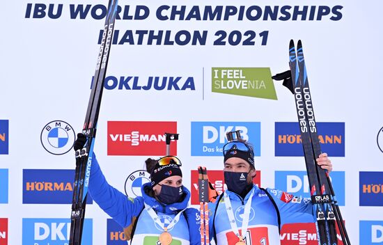 Slovenia Biathlon Worlds Single Mixed Relay