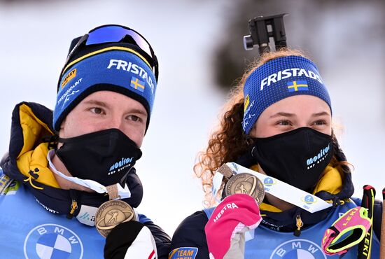 Slovenia Biathlon Worlds Single Mixed Relay