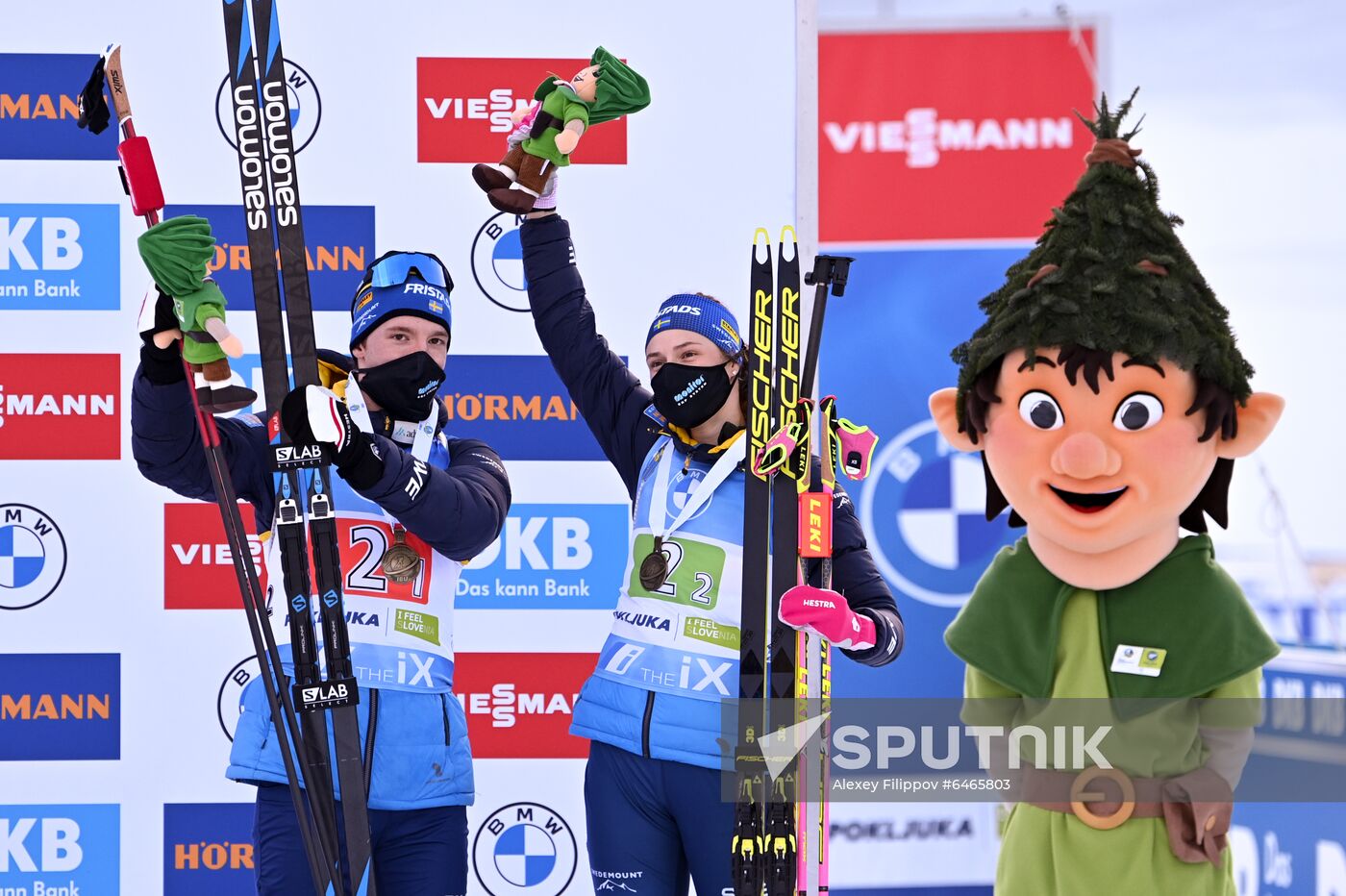 Slovenia Biathlon Worlds Single Mixed Relay