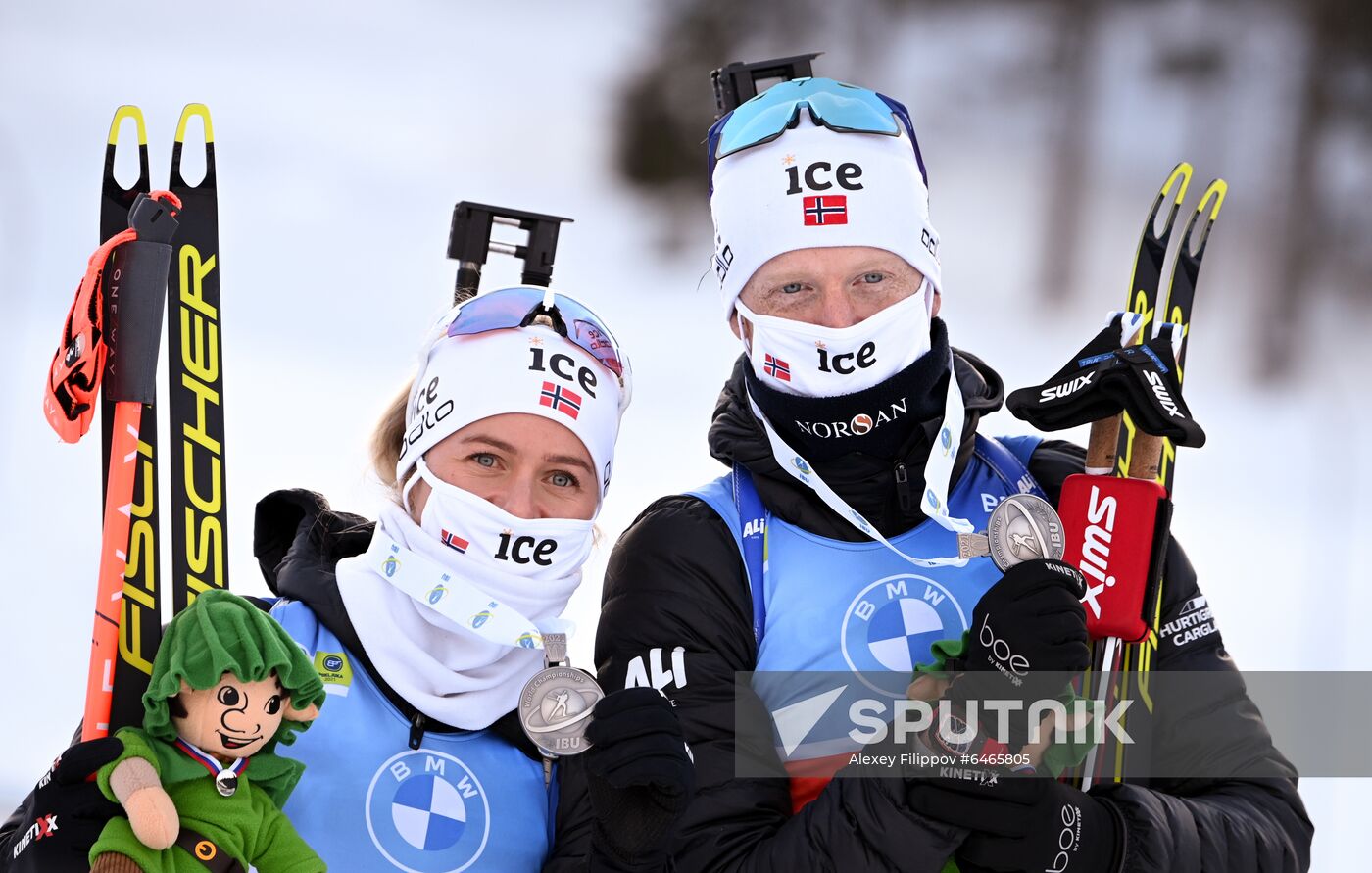 Slovenia Biathlon Worlds Single Mixed Relay