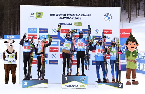 Slovenia Biathlon Worlds Single Mixed Relay