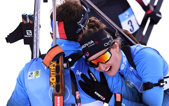 Slovenia Biathlon Worlds Single Mixed Relay