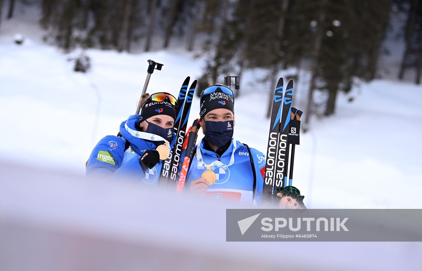 Slovenia Biathlon Worlds Single Mixed Relay