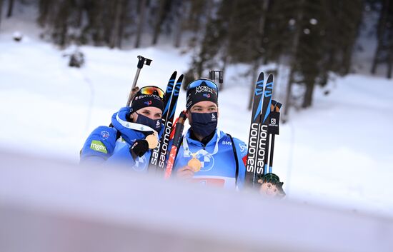 Slovenia Biathlon Worlds Single Mixed Relay