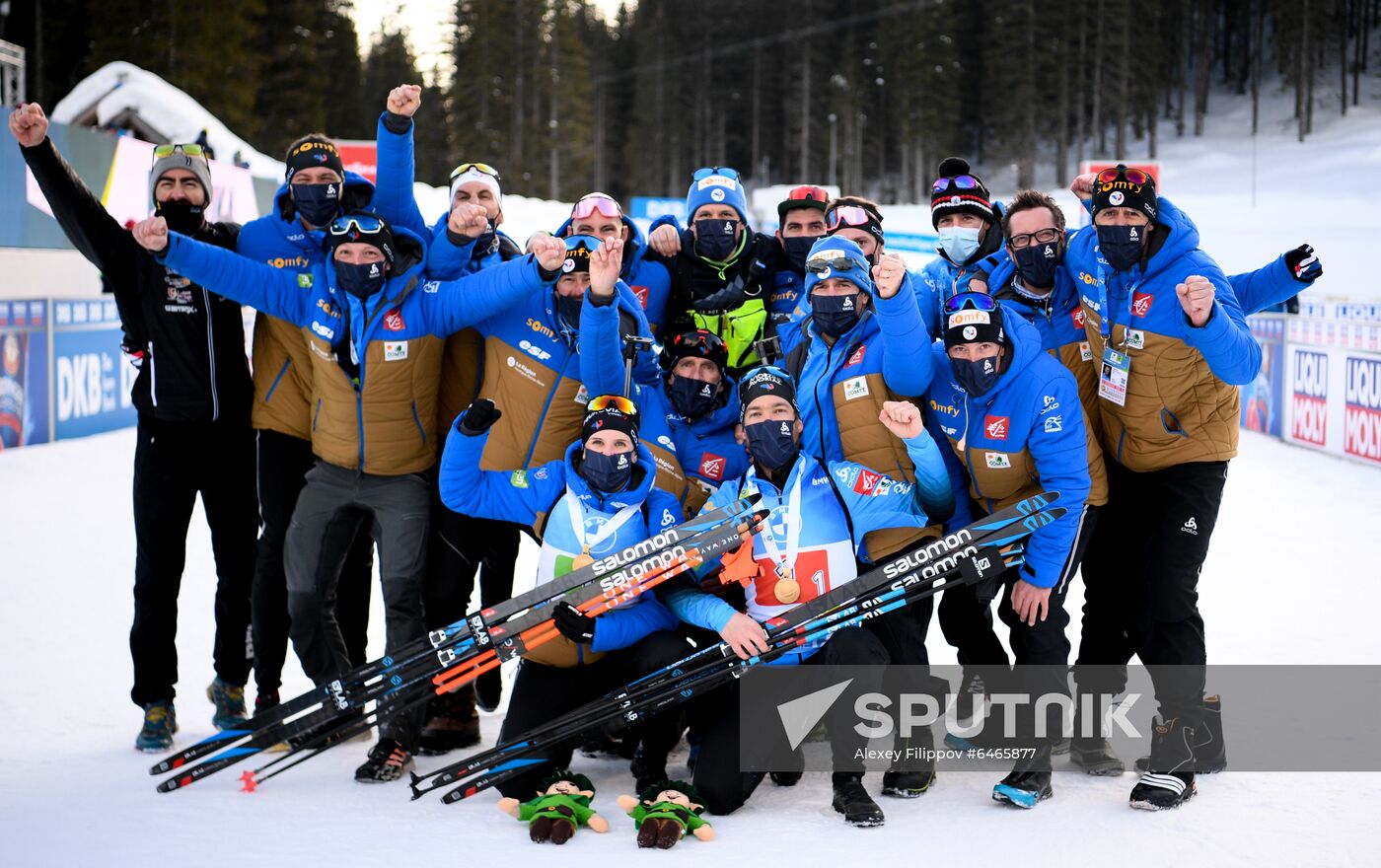 Slovenia Biathlon Worlds Single Mixed Relay