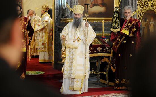 Serbia New Orthodox Patriarch Enthronement