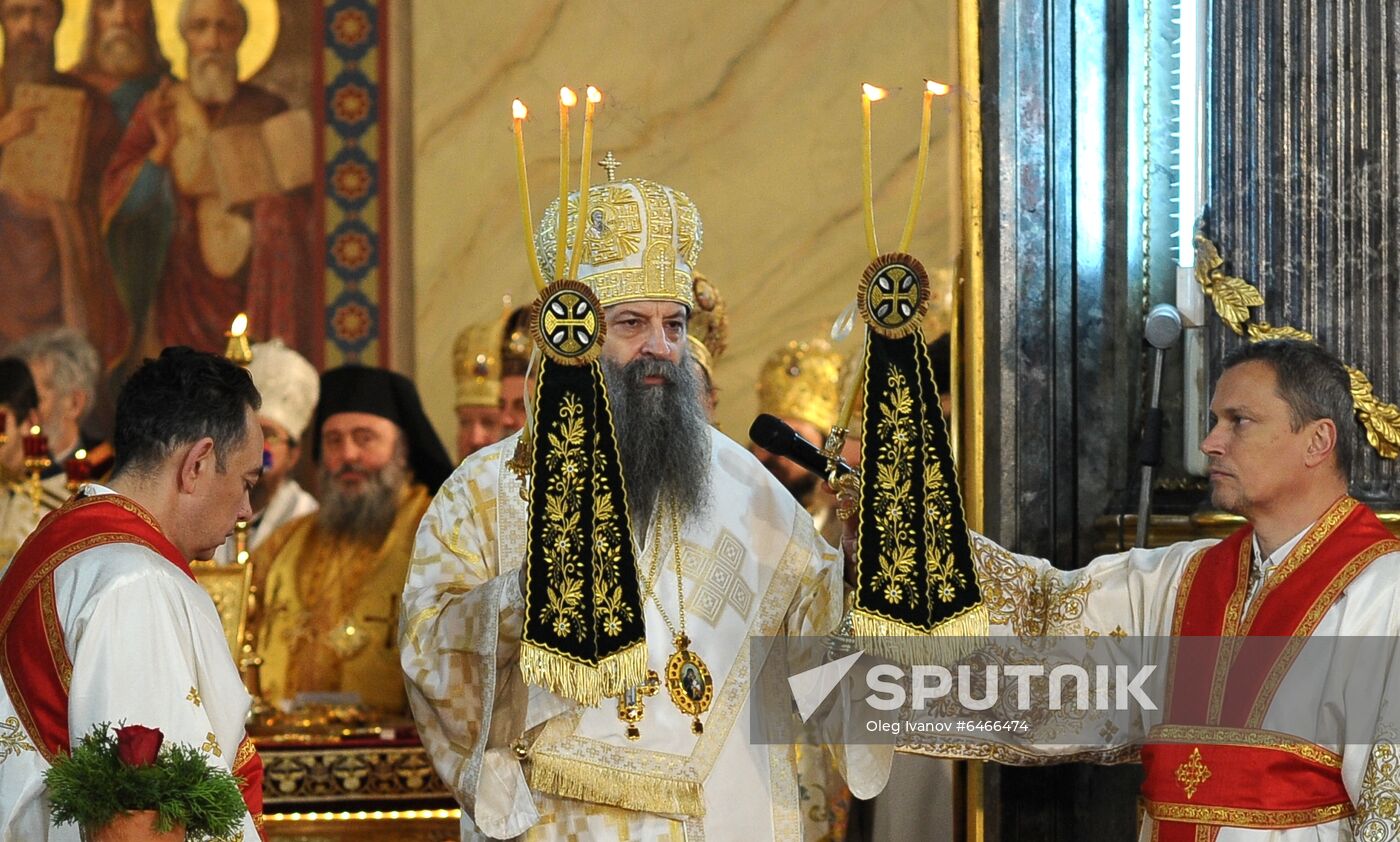 Serbia New Orthodox Patriarch Enthronement