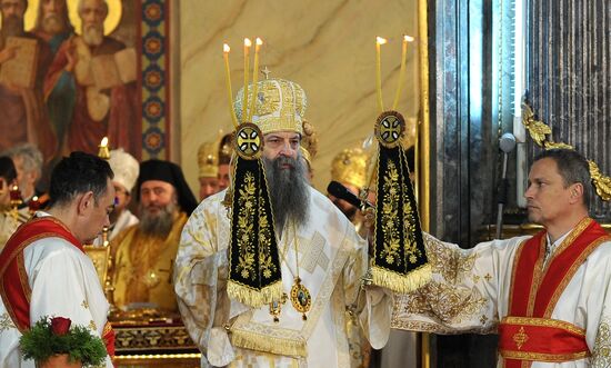 Serbia New Orthodox Patriarch Enthronement