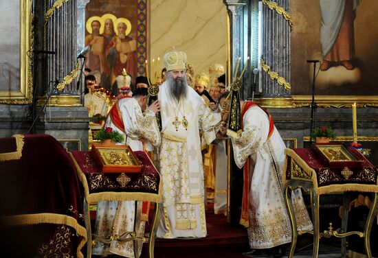 Serbia New Orthodox Patriarch Enthronement