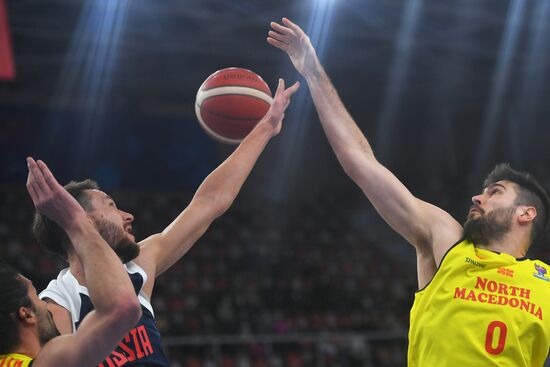 Russia Basketball Eurobasket Qualifiers Macedonia - Russia