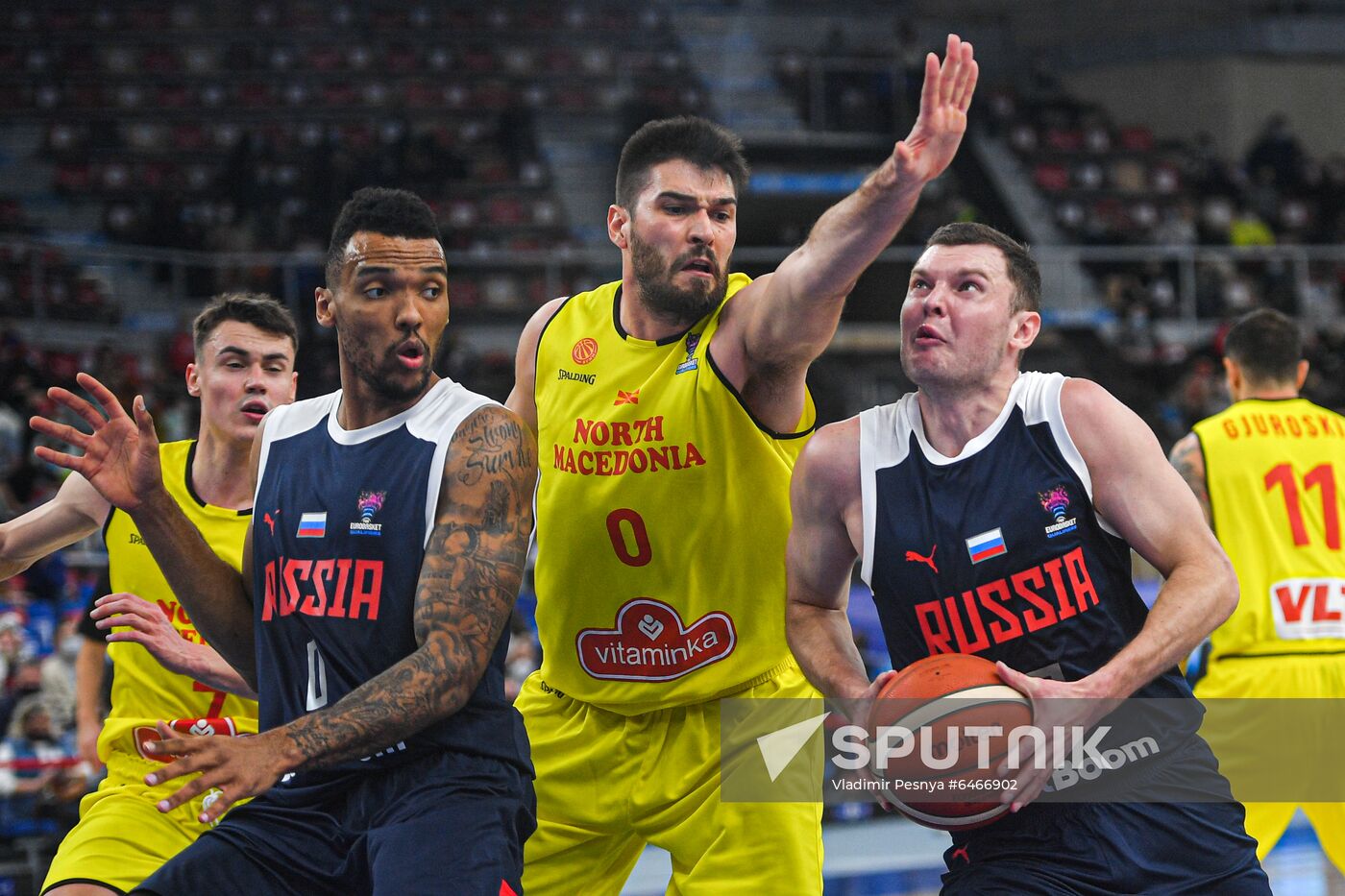 Russia Basketball Eurobasket Qualifiers Macedonia - Russia