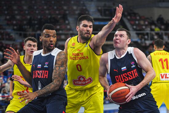 Russia Basketball Eurobasket Qualifiers Macedonia - Russia