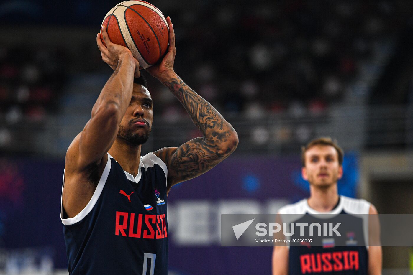 Russia Basketball Eurobasket Qualifiers Macedonia - Russia