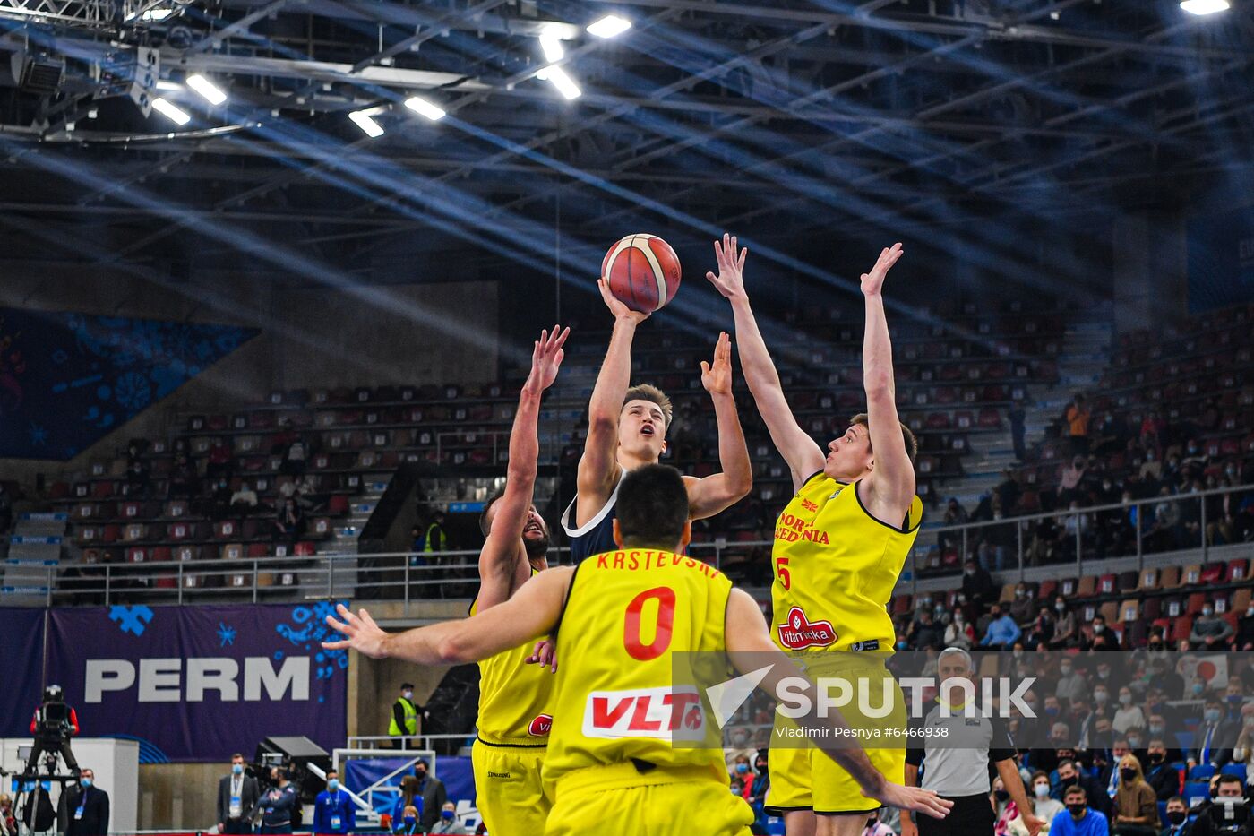 Russia Basketball Eurobasket Qualifiers Macedonia - Russia